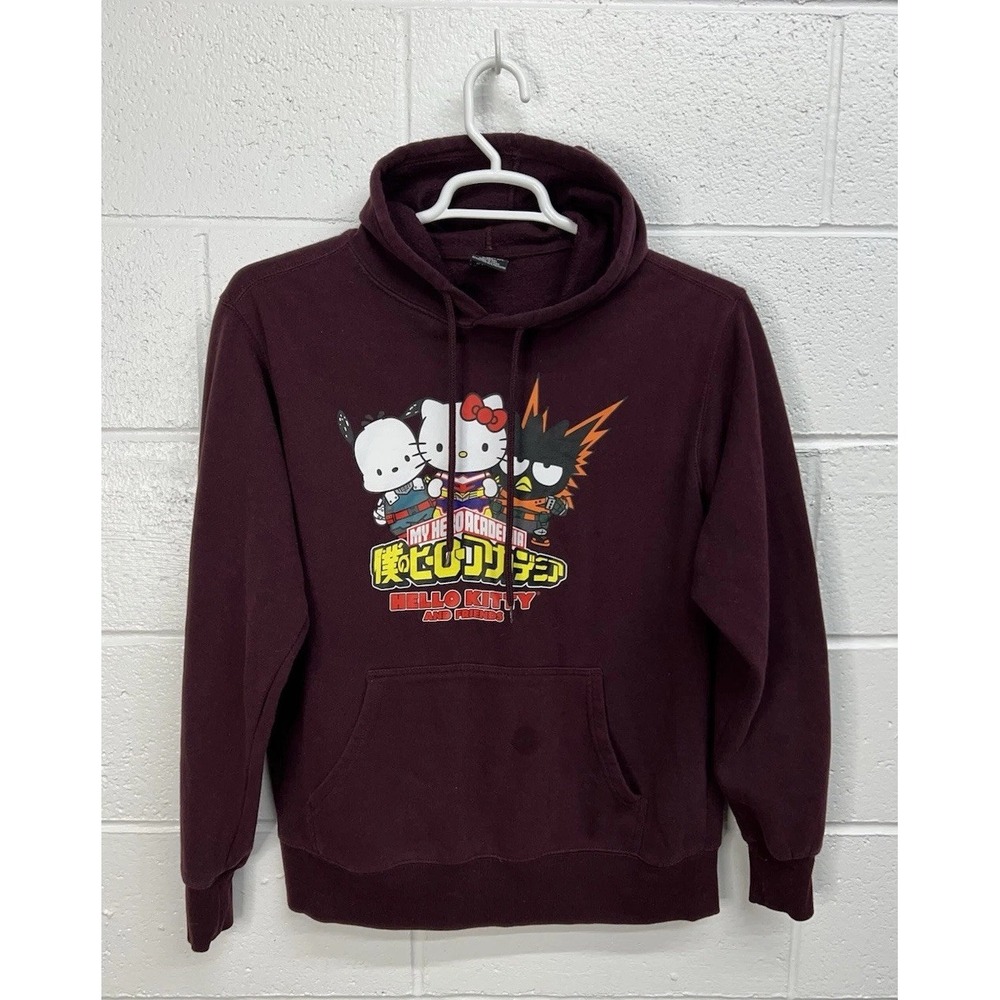 My Hero Academia and Hello Kitty Men's Pullover Hoodie / Medium‎